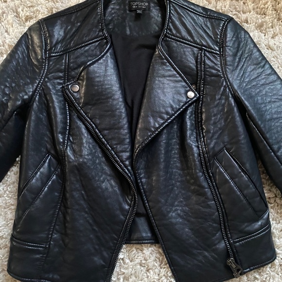 Topshop Faux leather jacket - Picture 2 of 3